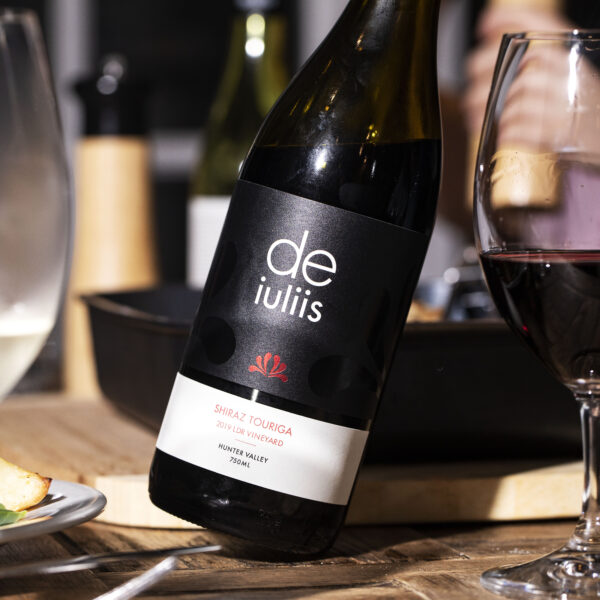 A bottle of De Iuliis Shiraz Touriga