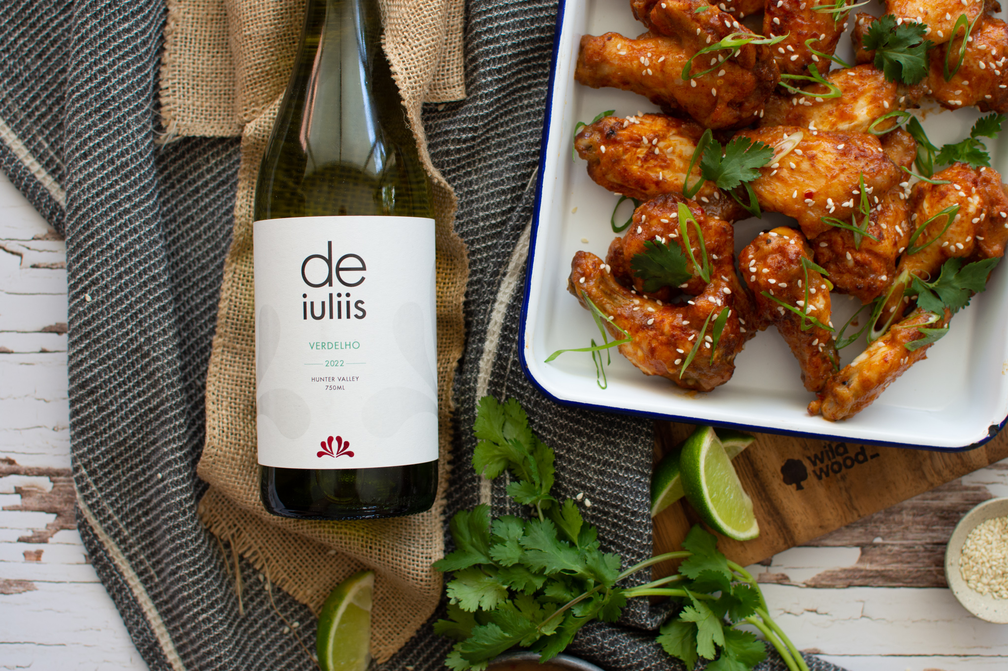 Estate Verdelho & Pineapple Chilli Chicken Wings