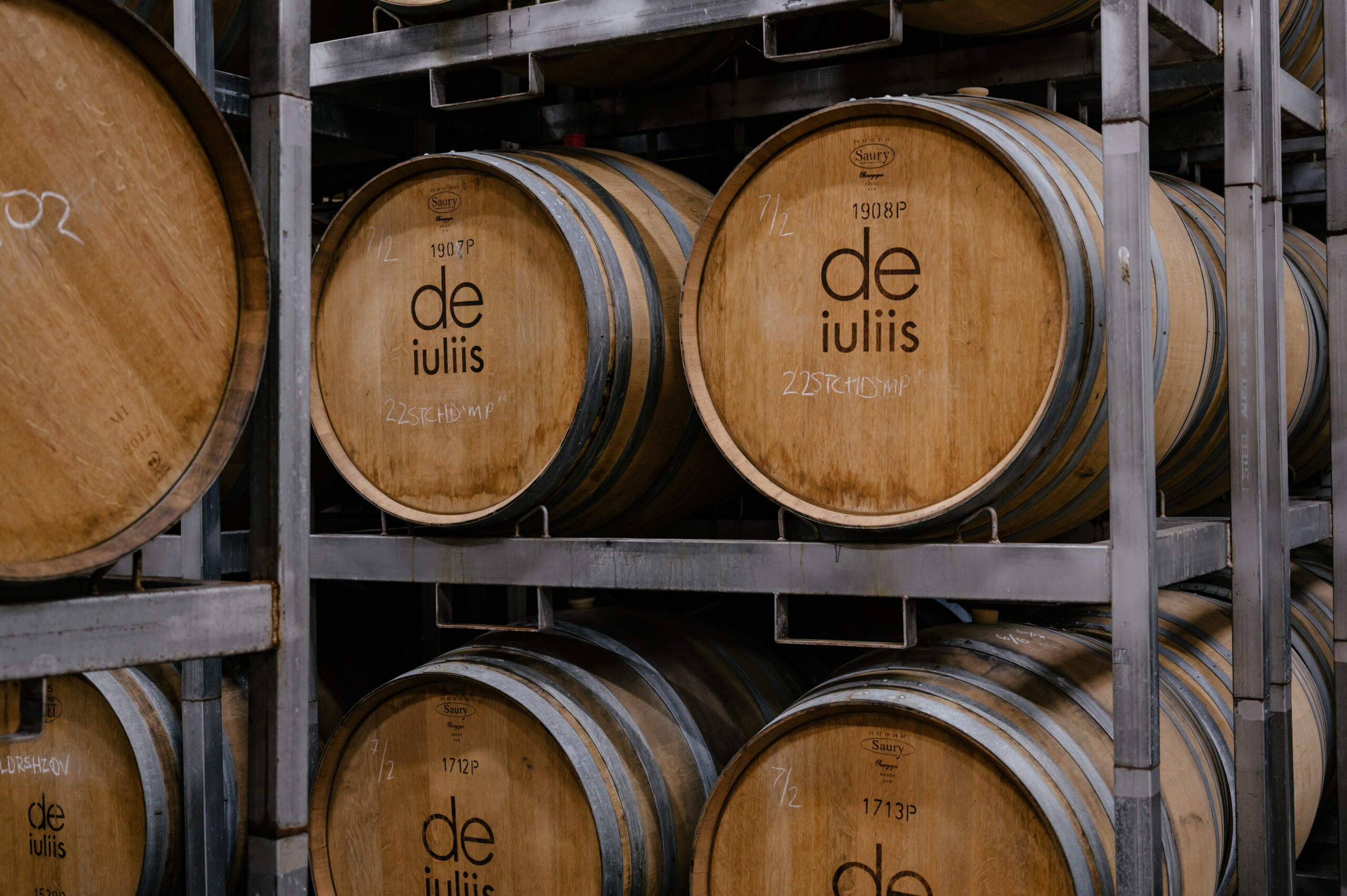 Hunter Valley shiraz in barrels at the De Iuliis winery